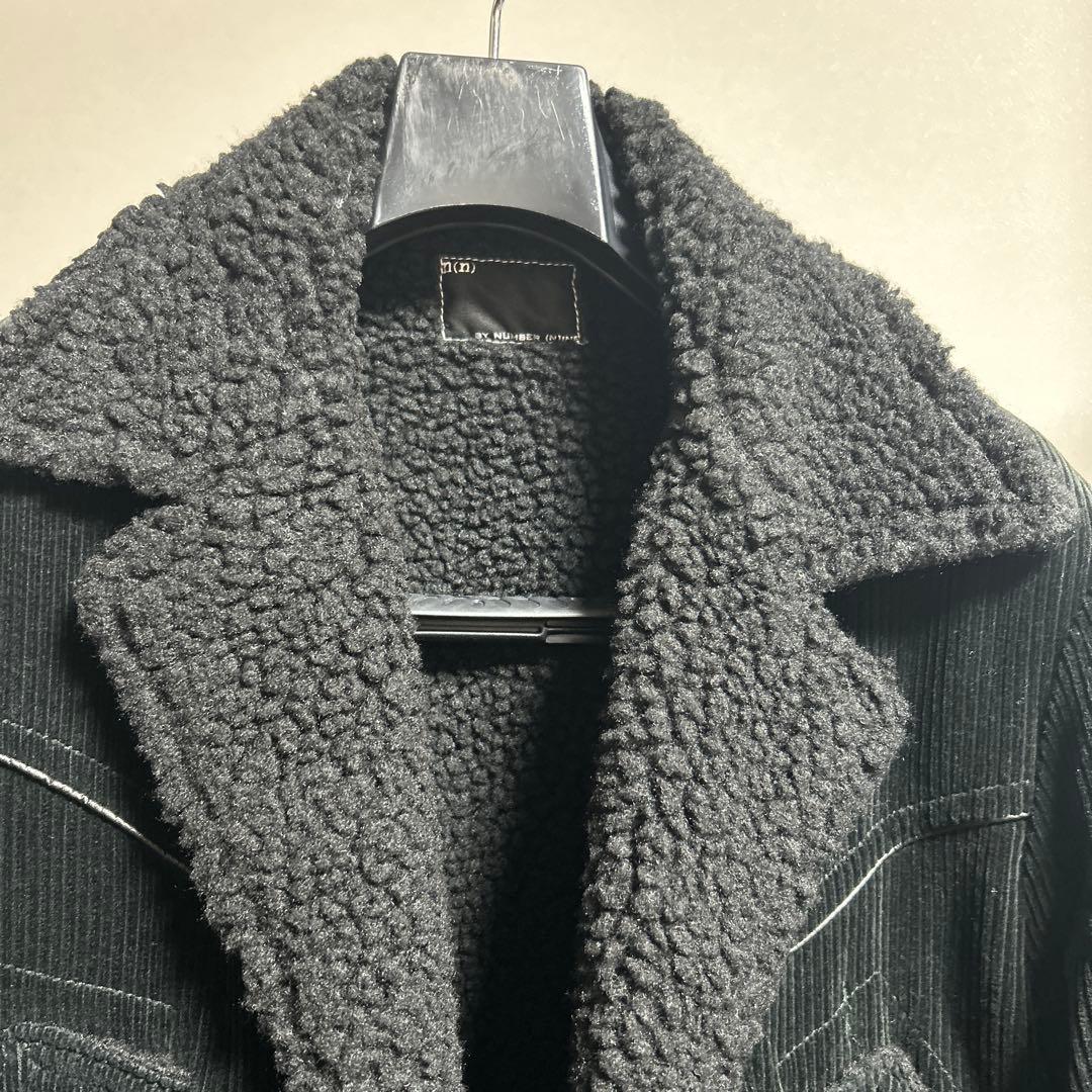 【美品】エヌバイナンバーナイン　コーデュロイジャケット　黒　サイズ3