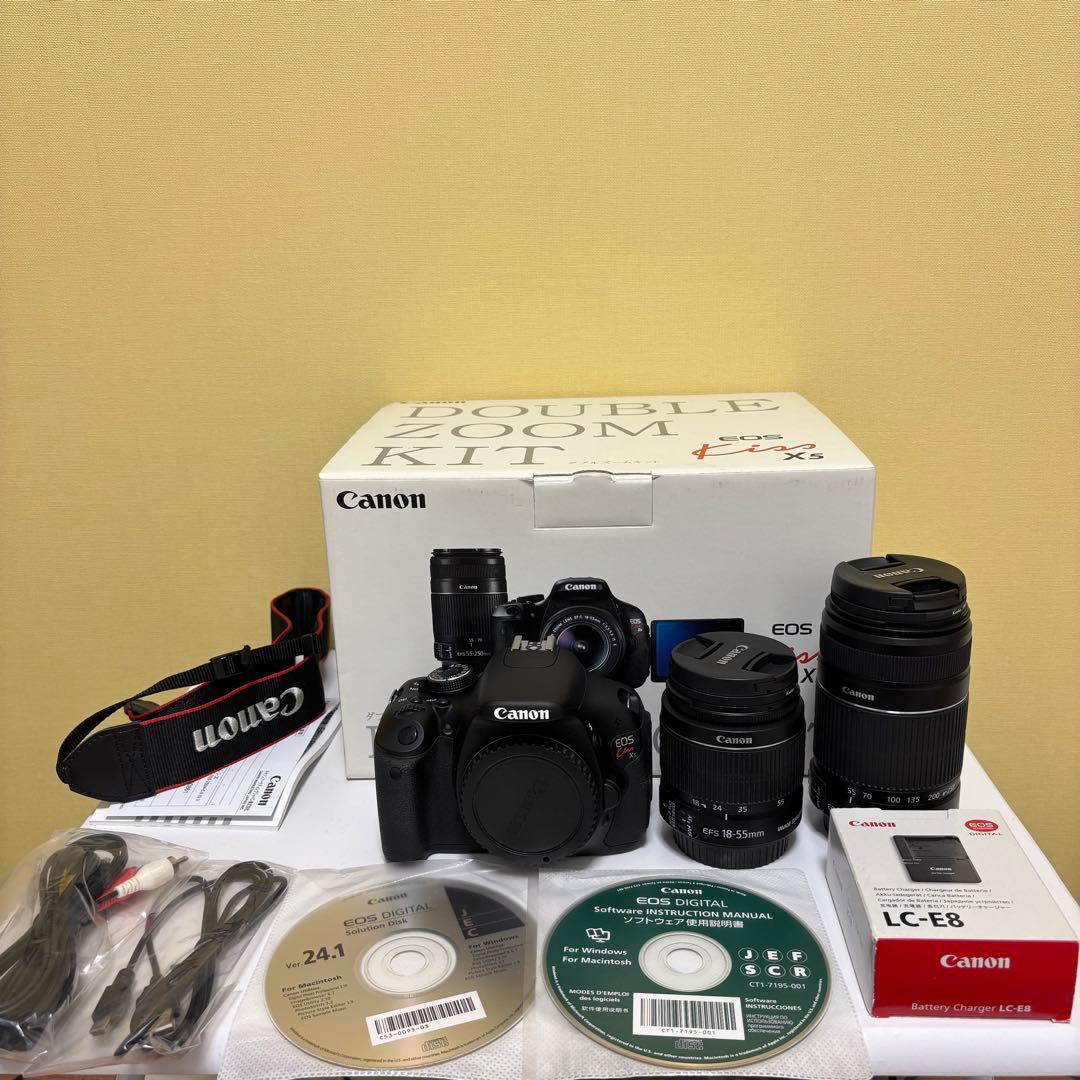Canon キヤノン EOS kiss x5 ダブルズームキット