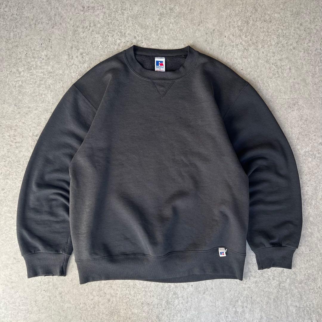 90s Russell ラッセルアスレチック 無地スウェット USA製 黒