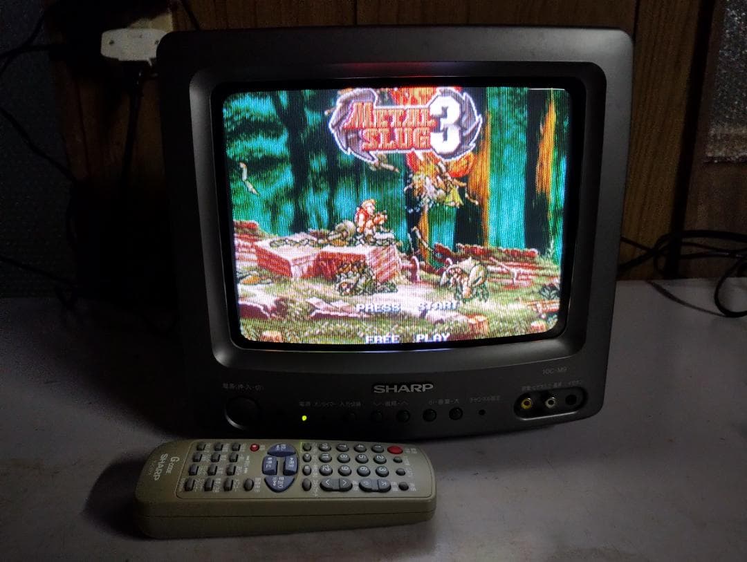 【画質良好】シャープ　10インチ　ポータブル　ブラウン管テレビ　10C-M9