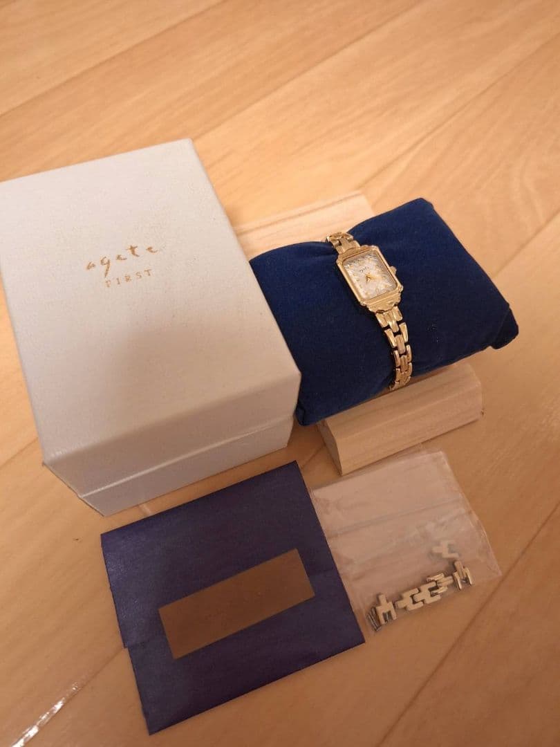 agete FIRST レディース 時計 ゴールド 稼働品、美品
