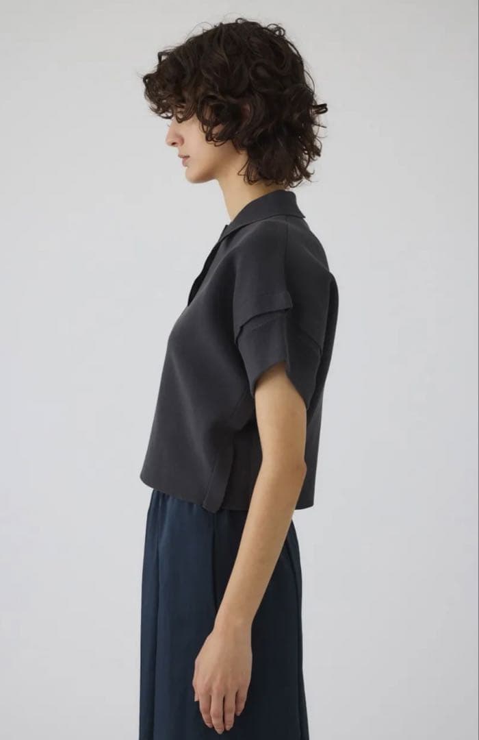 rimark style polo knit グレー