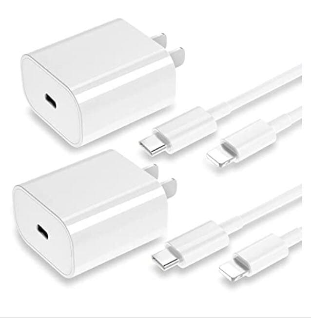 Qntry iphone 充電器 20W【 2個セット ケーブル2m】