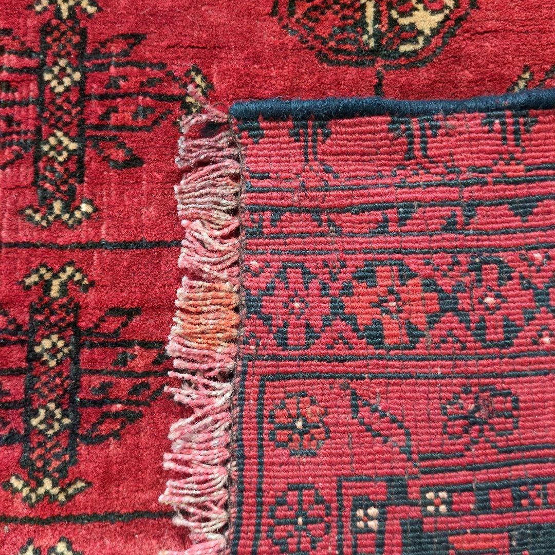 ヴィンテージラグ　トルクメン　トライバルラグ アフガニスタンラグ　手織り絨毯