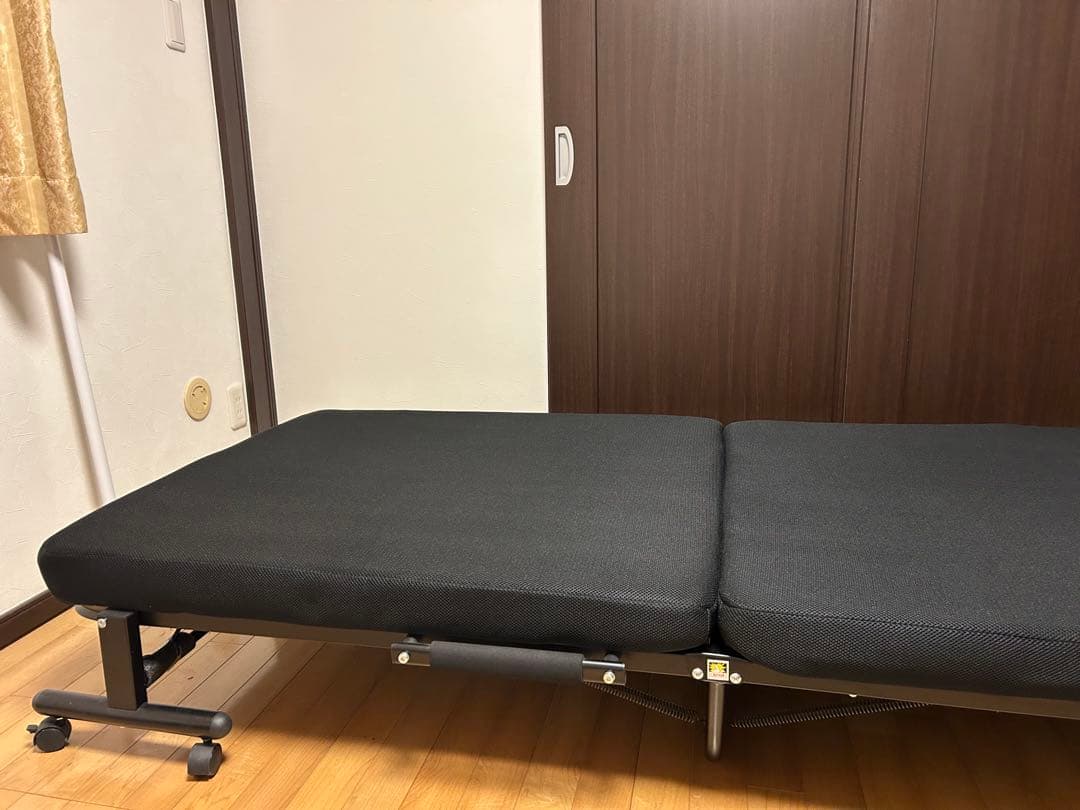 折りたたみベッド シングルサイズ ブラック