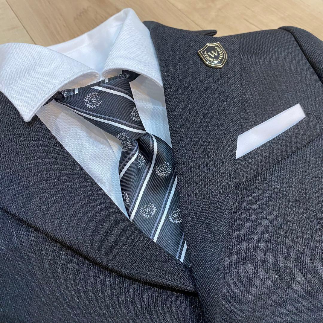 フォーマルスーツ 6点セット 子供用 ブラック キッズ 入学式 卒園式 120