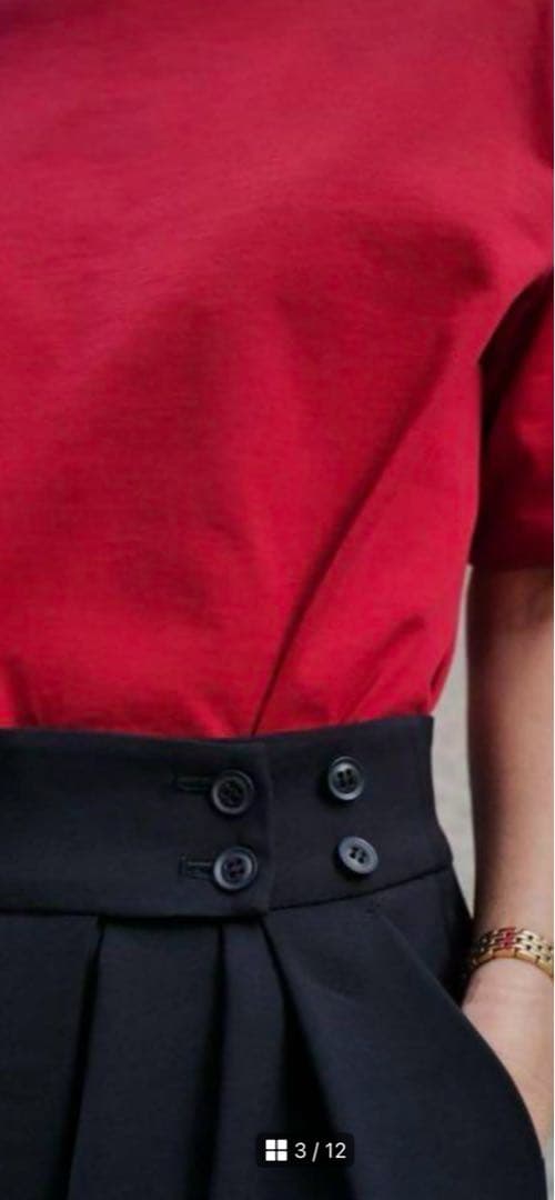 【未使用タグ付き】MACHATT タックワイドパンツ　ブラック36 Sサイズ