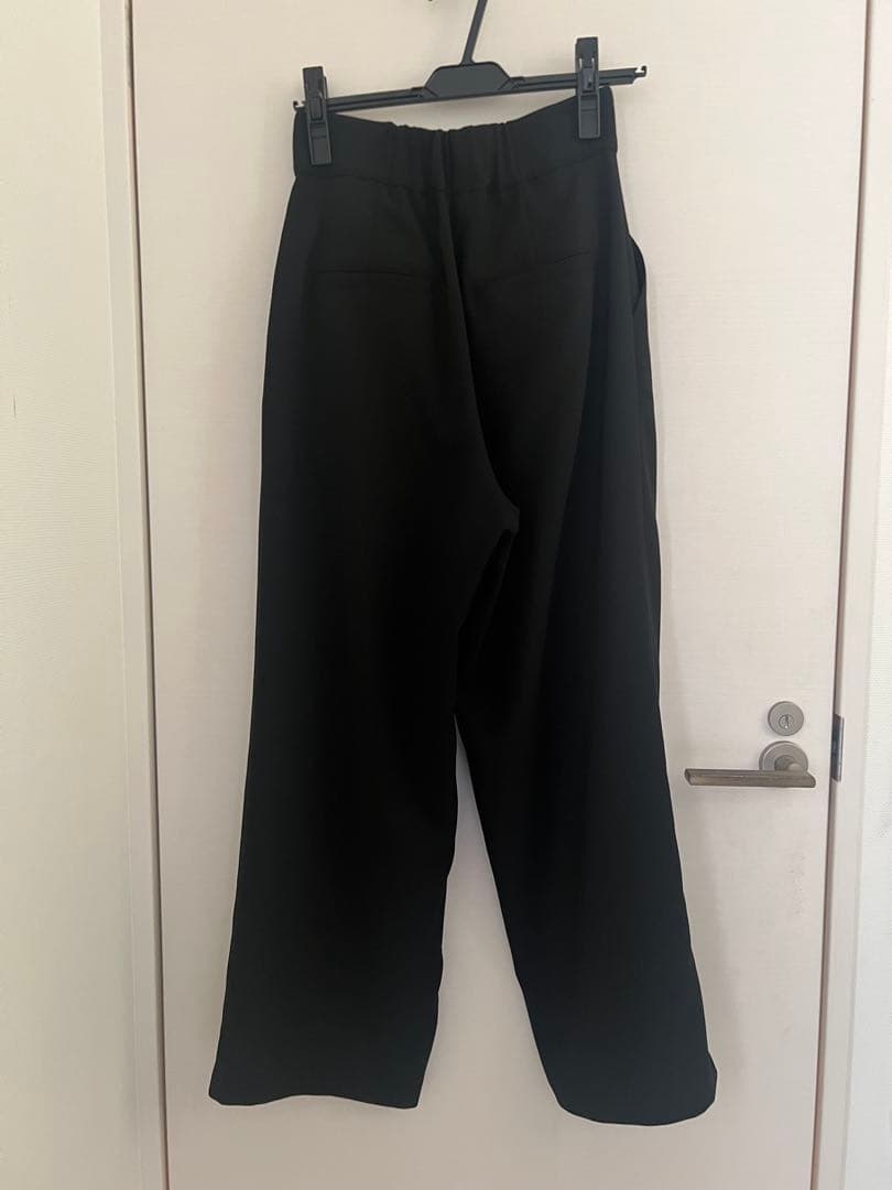 【未使用タグ付き】MACHATT タックワイドパンツ　ブラック36 Sサイズ