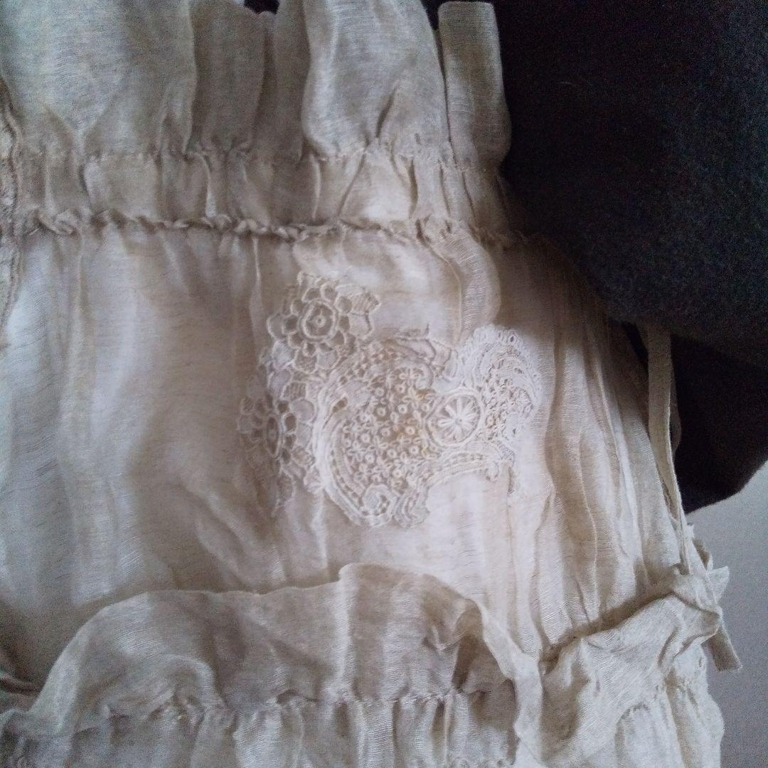 フランスアンティーク素材のシャビーな布バック