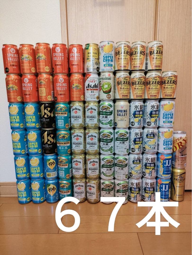 ビール・発泡酒 67本セット　タイムセール　本日限定