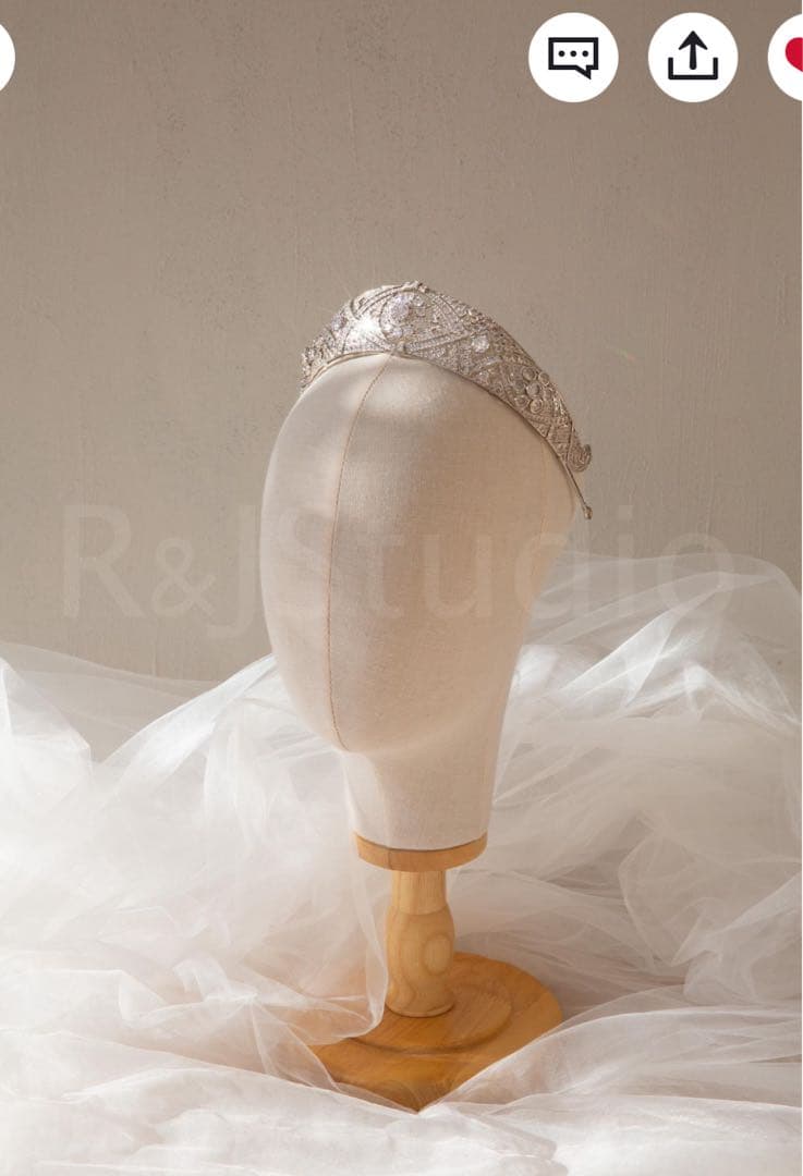 英国王室風ウェディングティアラ