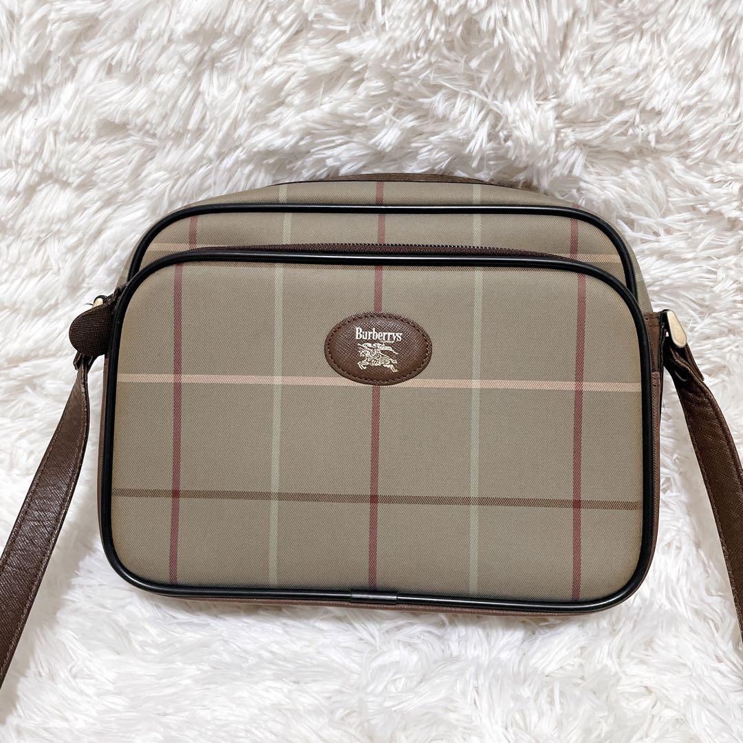Burberrys バーバリー ショルダーバッグ　ホースロゴ　チェック