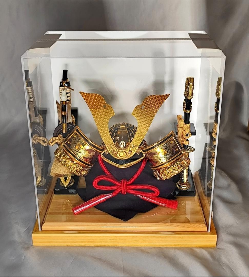 《新品》人形屋ホンポ 五月人形 黒大鍬 h075-aaa-y5-1-b