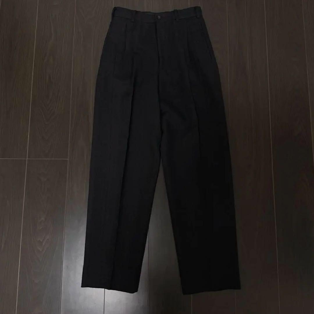 80s コムデギャルソンオム　ウール　ヘリンボーン　トラウザー　スラックス
