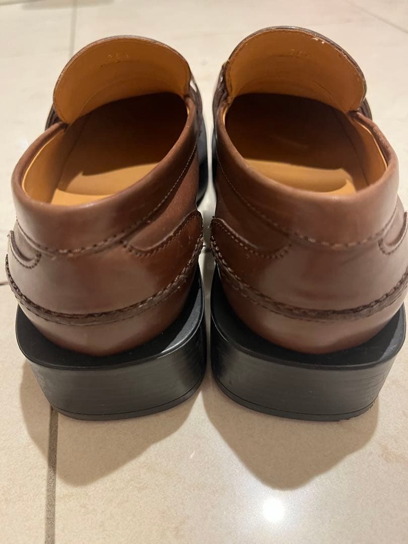 トッズ　ローファー　36.5（23.5）ブラウンレザー厚底ゴールド金具