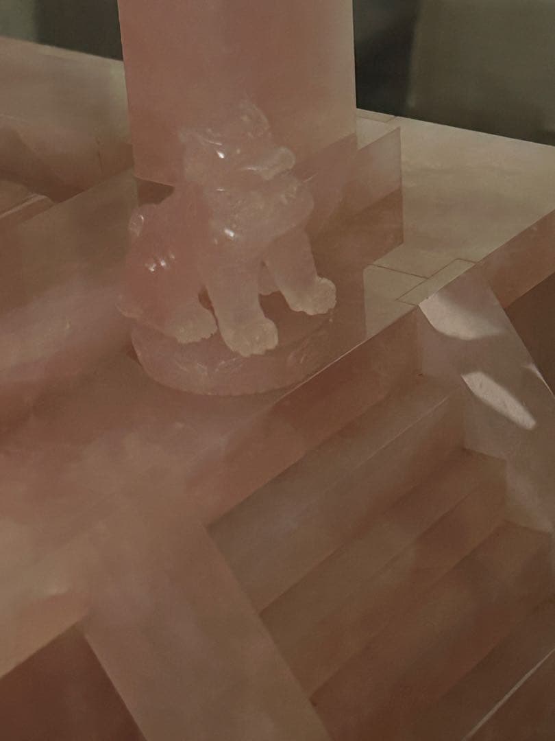 ローズクォーツ　多宝塔　天然石　希少品