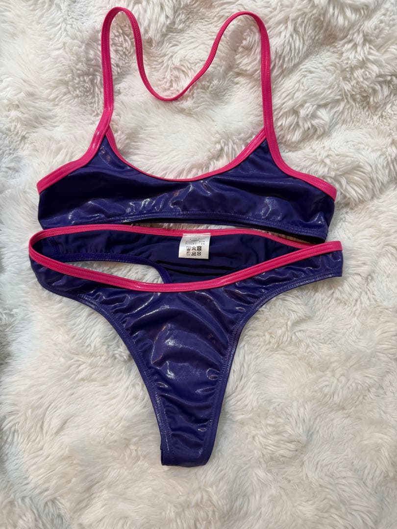 PHARFAITE パルフェット　スポーティーボンテージ・ボディスーツ　パープル