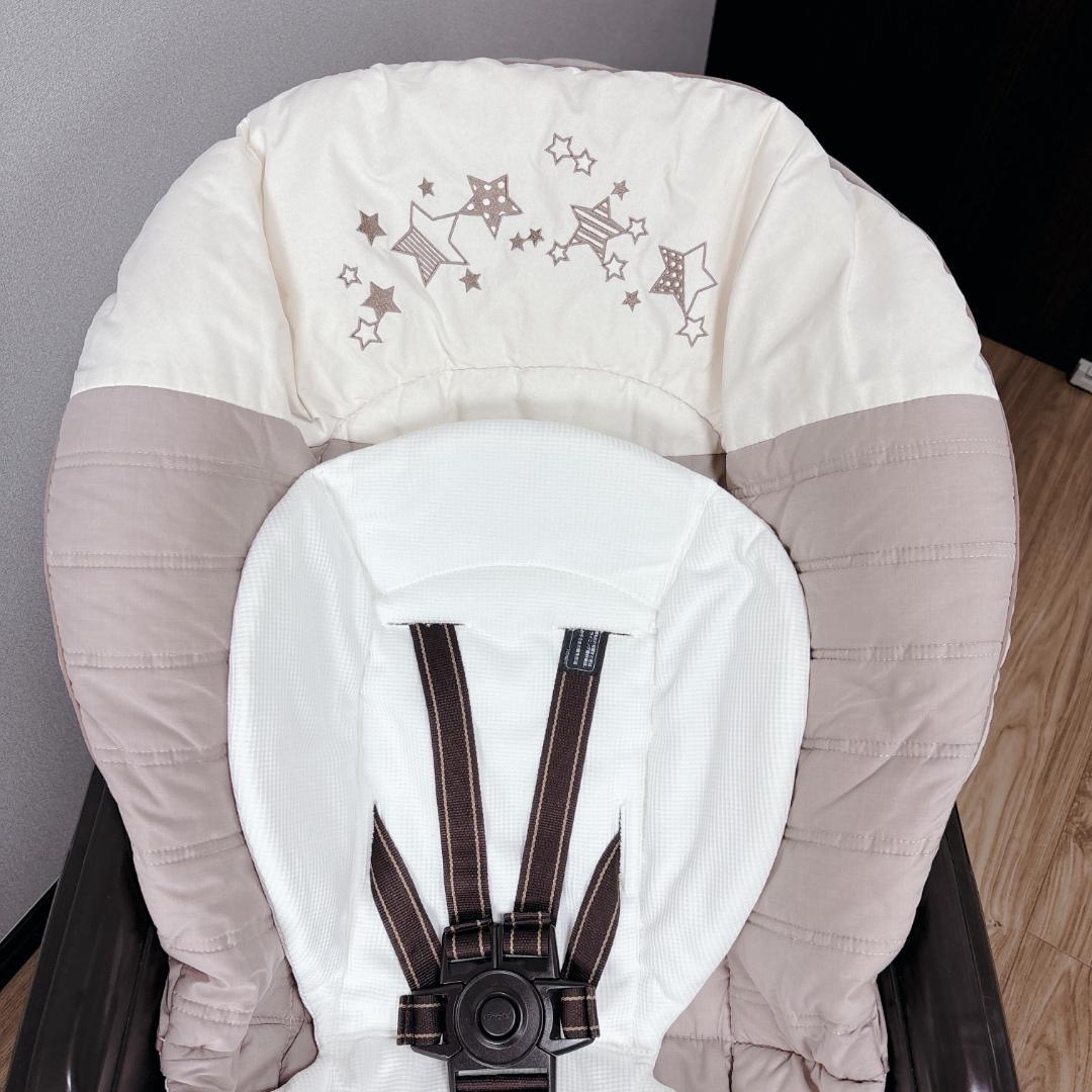 【美品】Combi ネムリラ AUTO SWING 電動ハイローチェア 人気星柄