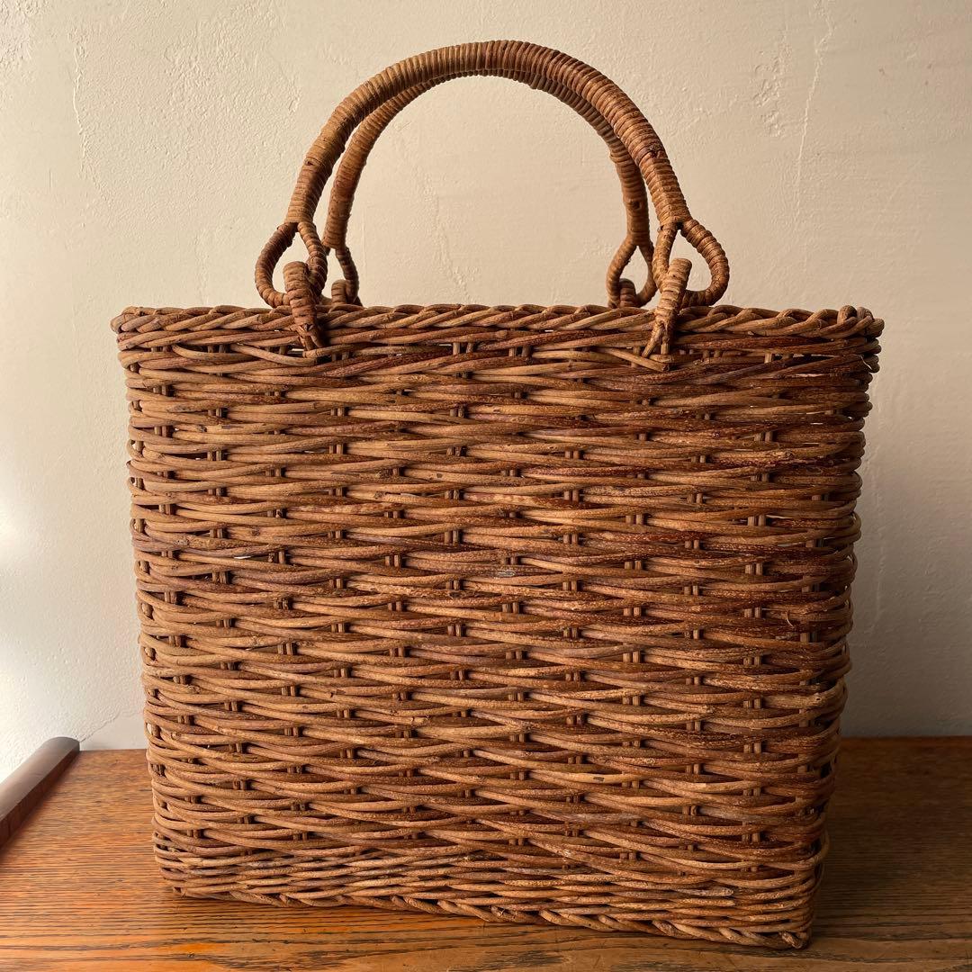 あけび かごバッグ 蔦 手仕事 民芸 工芸 手提げ
