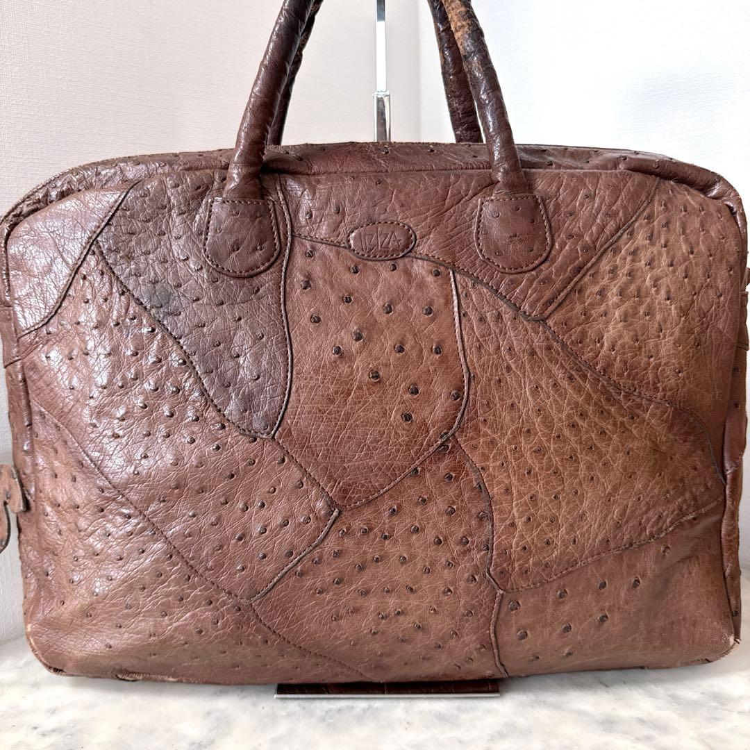 IBIZA♦︎イビサ　イビザ　ビジネスバッグ　オーストリッチ　ハンドバッグ　A4可