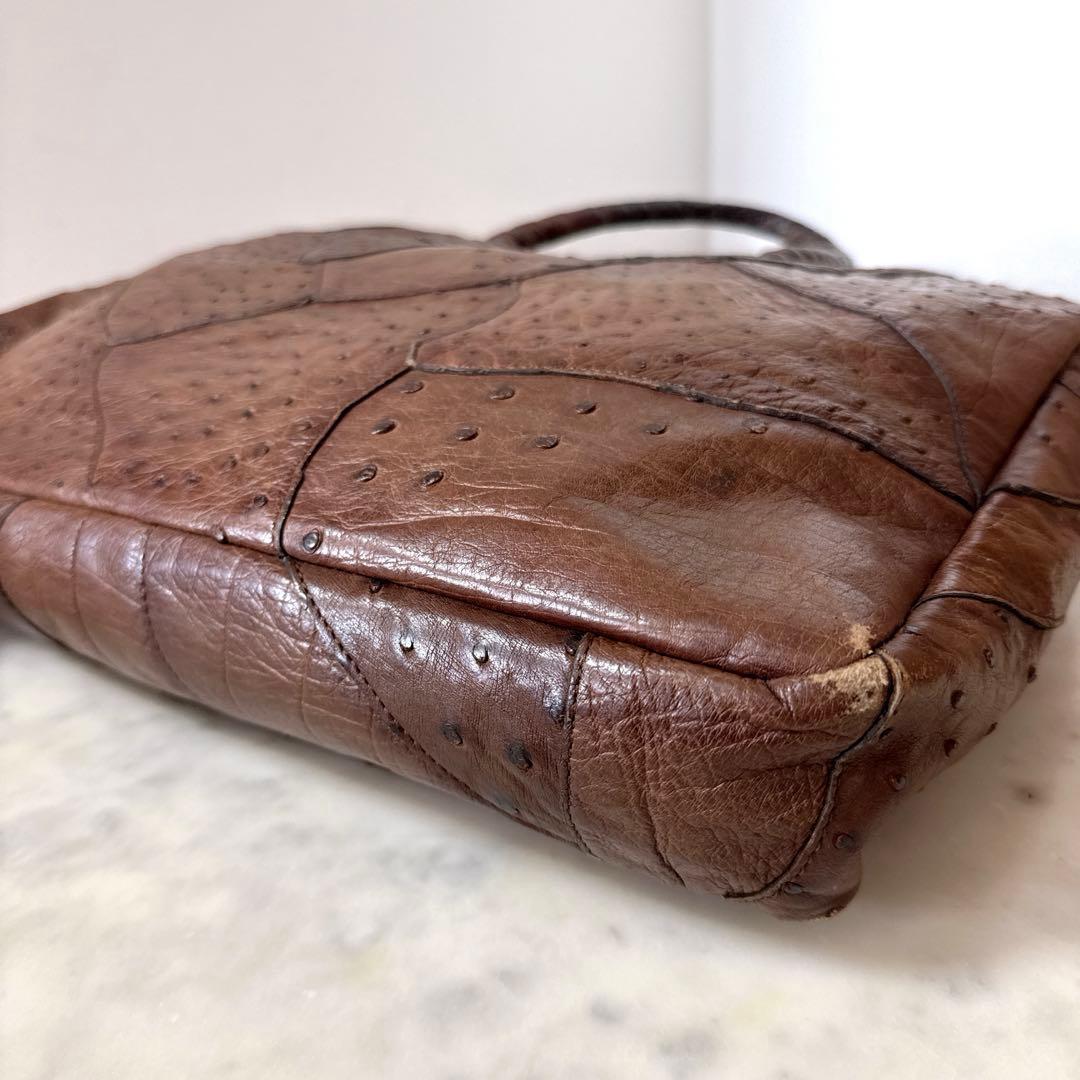 IBIZA♦︎イビサ　イビザ　ビジネスバッグ　オーストリッチ　ハンドバッグ　A4可