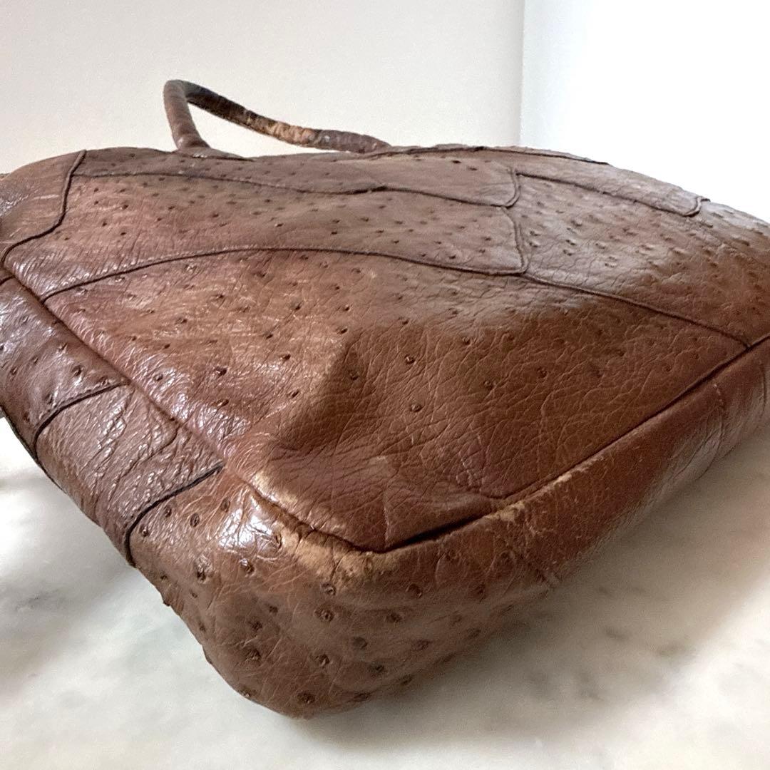 IBIZA♦︎イビサ　イビザ　ビジネスバッグ　オーストリッチ　ハンドバッグ　A4可