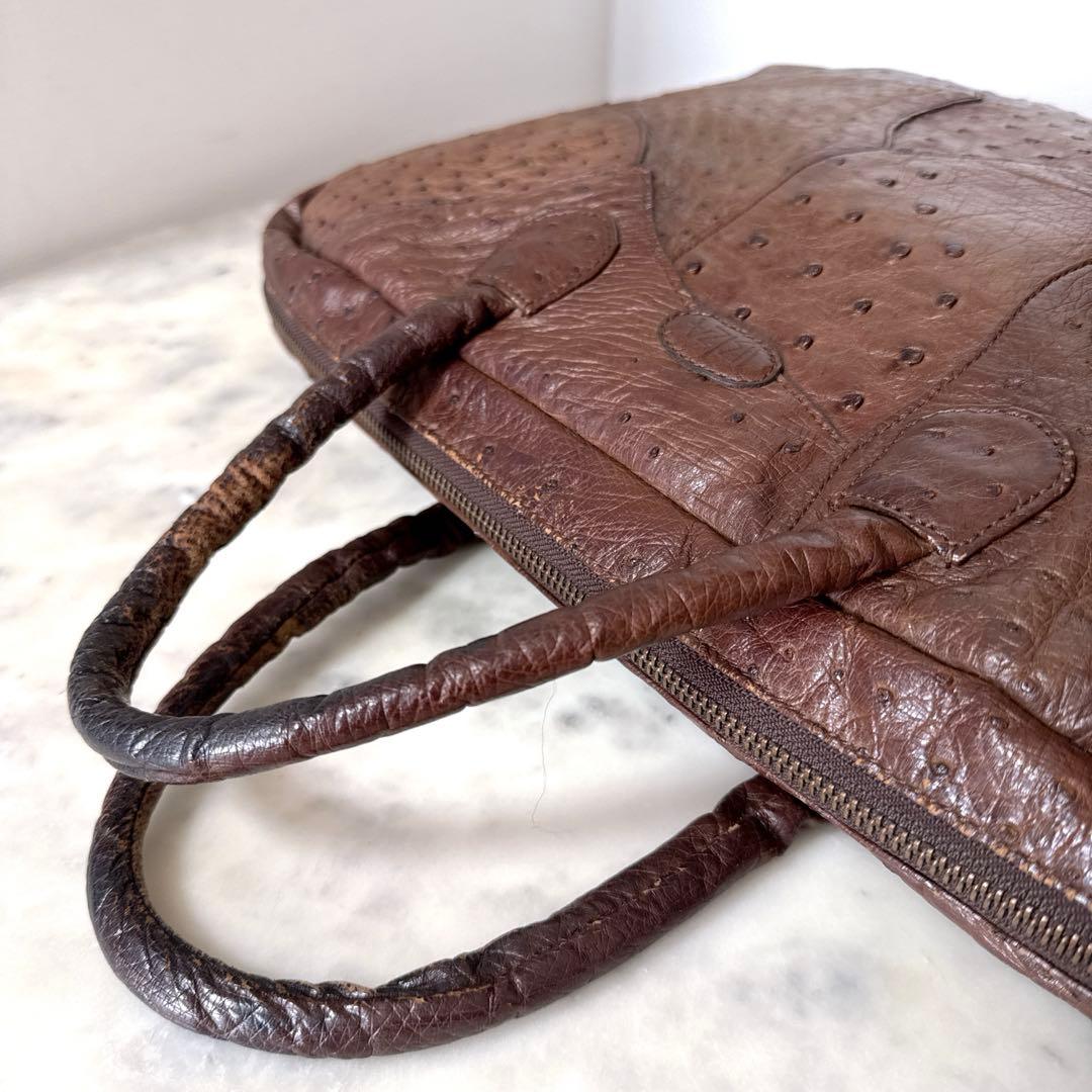 IBIZA♦︎イビサ　イビザ　ビジネスバッグ　オーストリッチ　ハンドバッグ　A4可