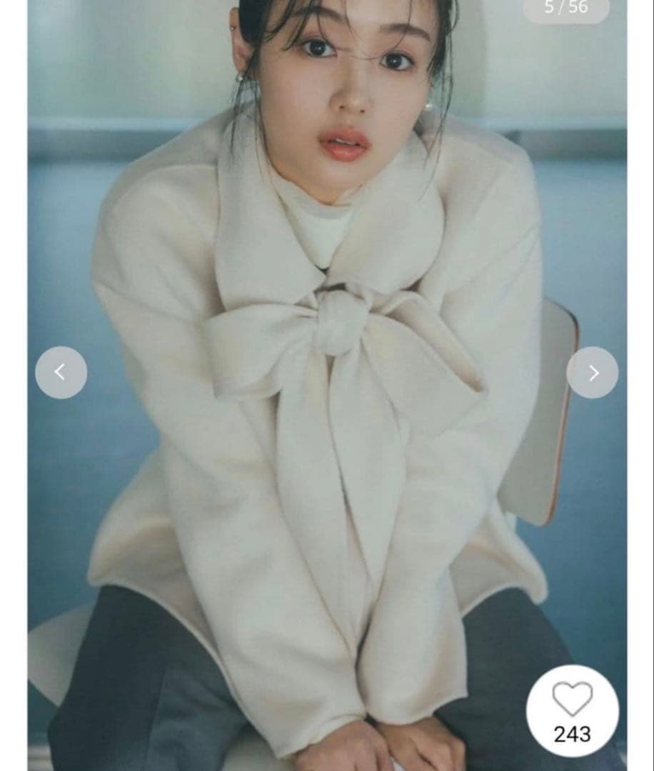 スナイデル　snidel リバーリボンージャケット【カンヘウォン着用】