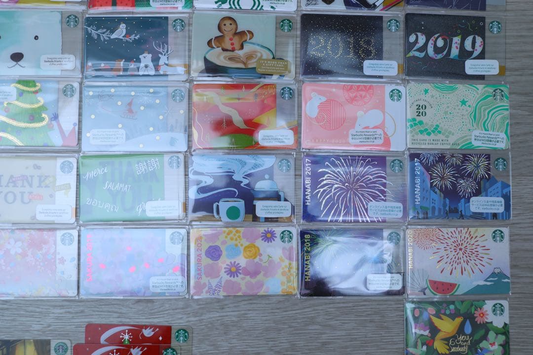 スタバカード まとめ売り セット 海外 桜 花火 サイレン 旧ロゴ 動物