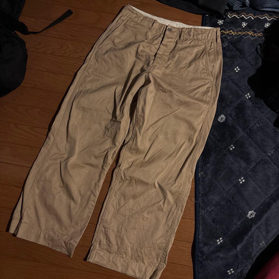 ちぇ！41カーキ　.US.ARMY メタルボタン　チノパン　軍パン