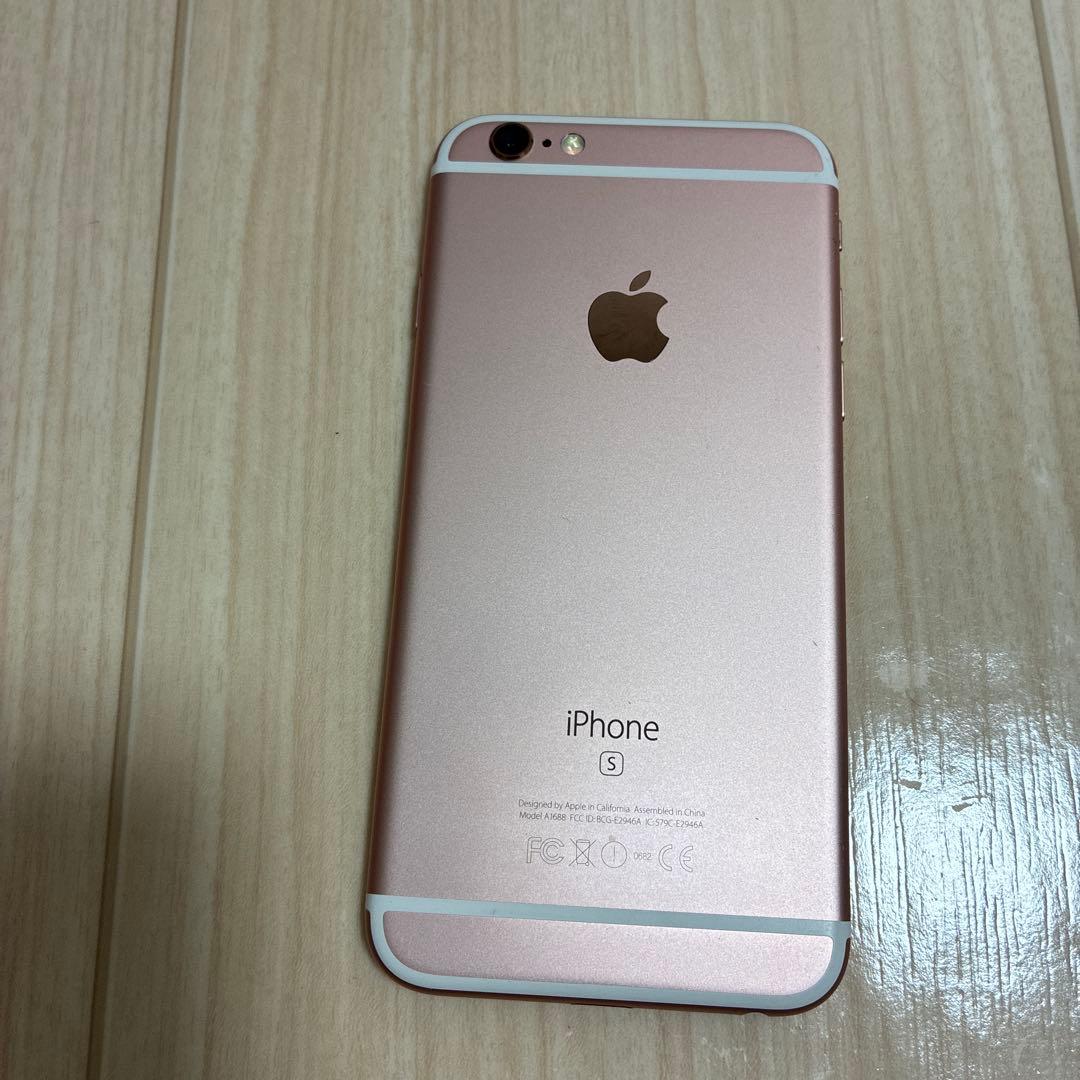 美品　iPhone6s 本体　ローズゴールド　64GB バッテリー100%