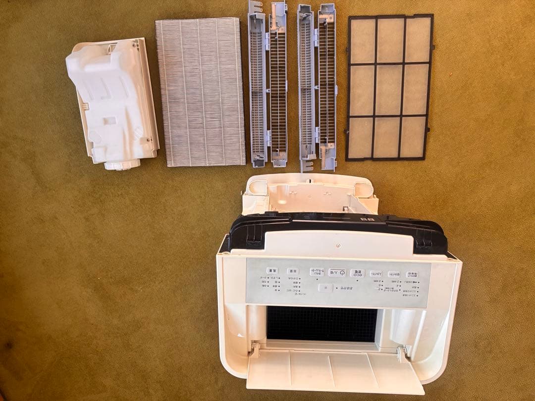 ホワイト 空気清浄機 タッチパネル式