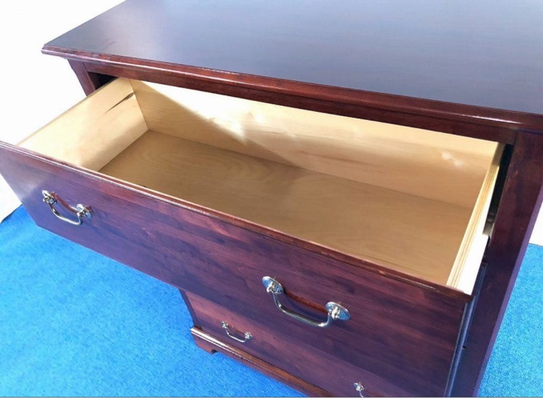 チェスト　ダークウッド 4段タンス　アメリカ家具　4段チェスト　アンティーク