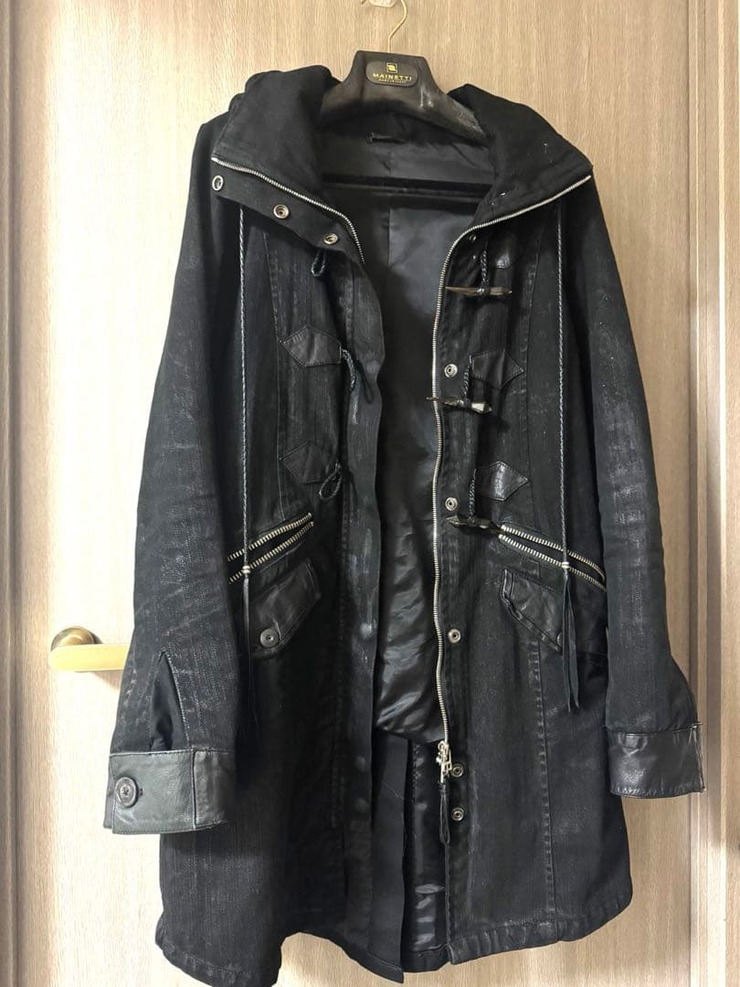 ☆kmrii デニムダッフルコート　マグノリア柄☆