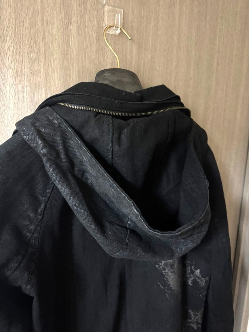 ☆kmrii デニムダッフルコート　マグノリア柄☆