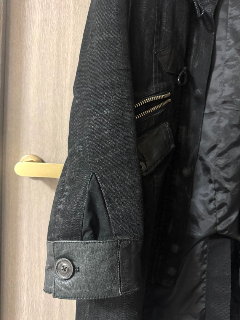 ☆kmrii デニムダッフルコート　マグノリア柄☆