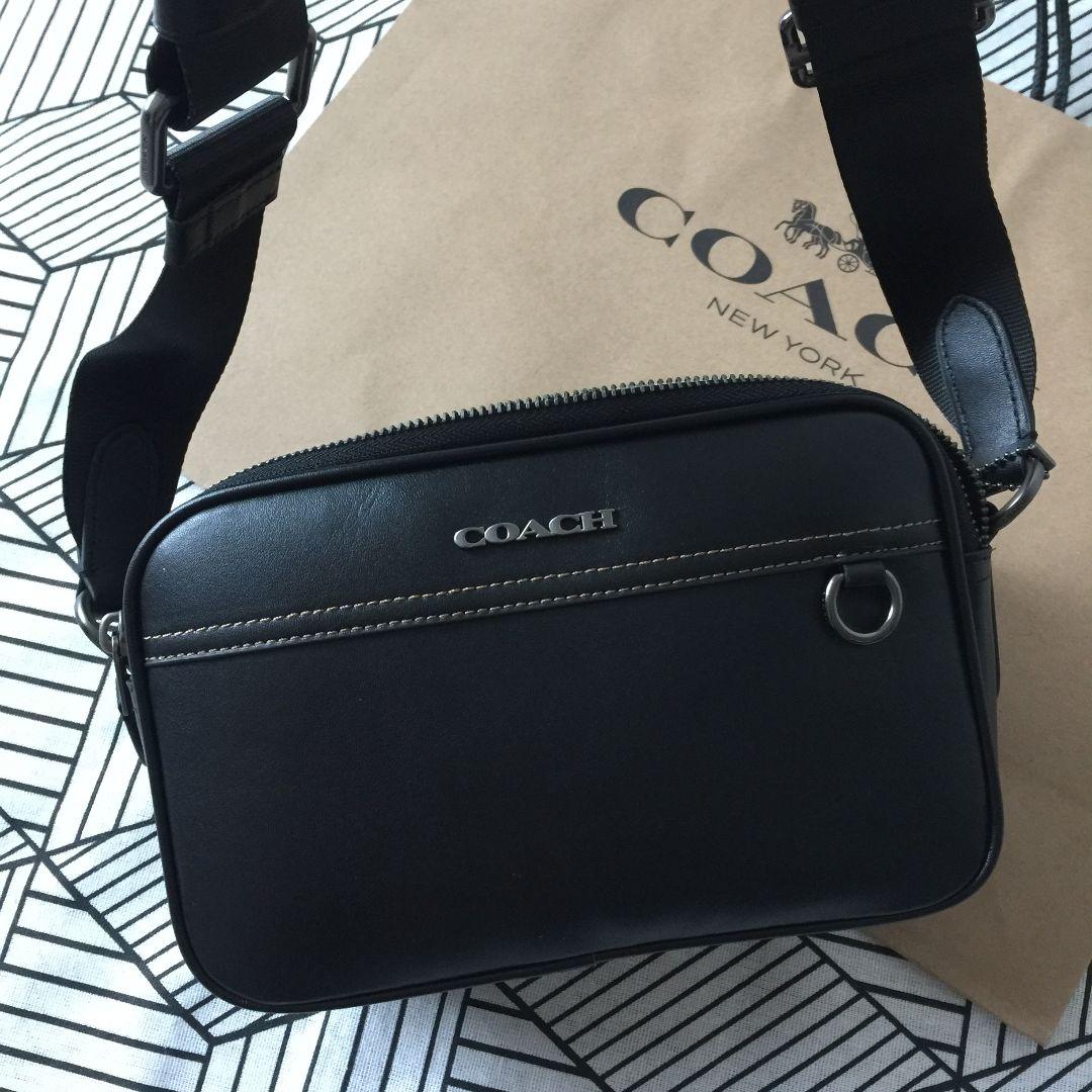 COACHコーチバッグ C4148 ブラック ショルダーバッグメンズバッグ