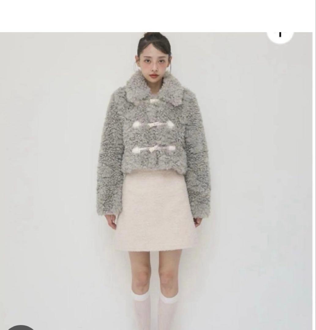 ジャケット・アウター muguet duffle short fur coat