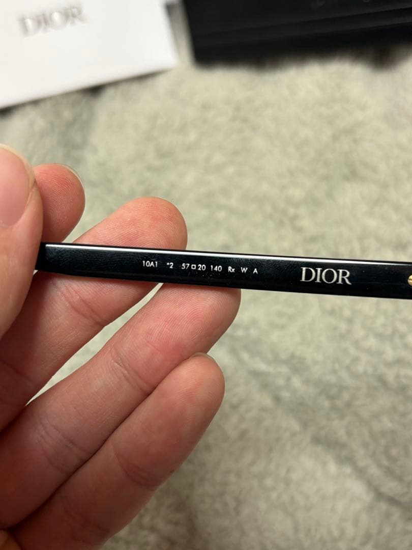 K*様 Dior ブラック サングラス 57-20-140