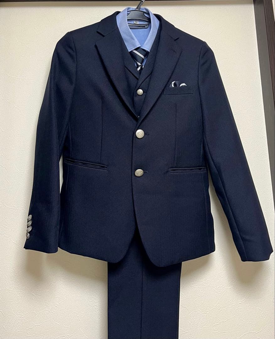 卒業式　男の子　スーツ6点セット 150cm ワンダーファクトリー