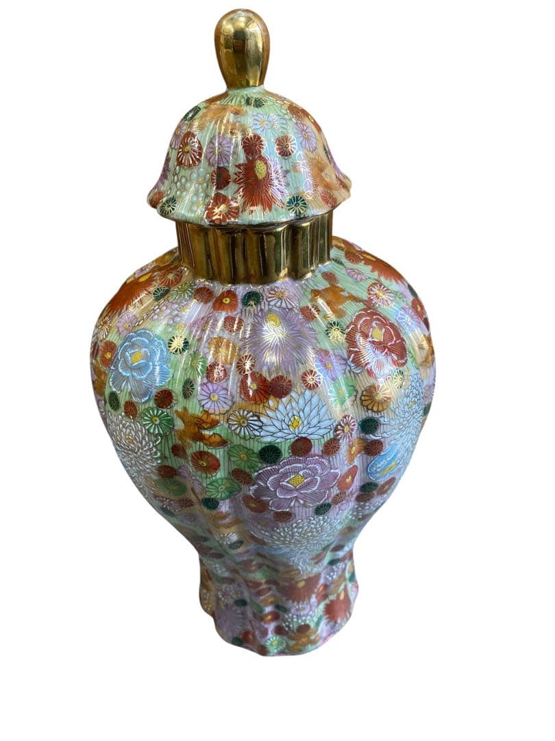 薩摩　飾り壺　丸十字　沈香壺