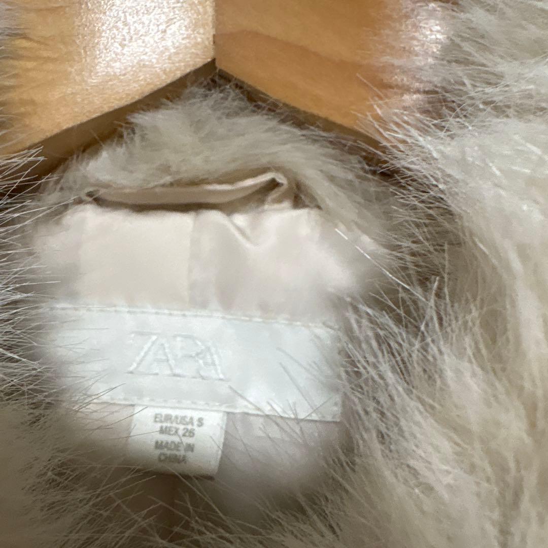 ZARA 訳あり フェイクファーボンバージャケット S