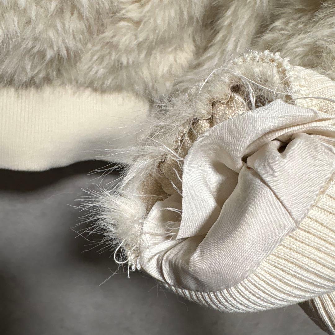 ZARA 訳あり フェイクファーボンバージャケット S