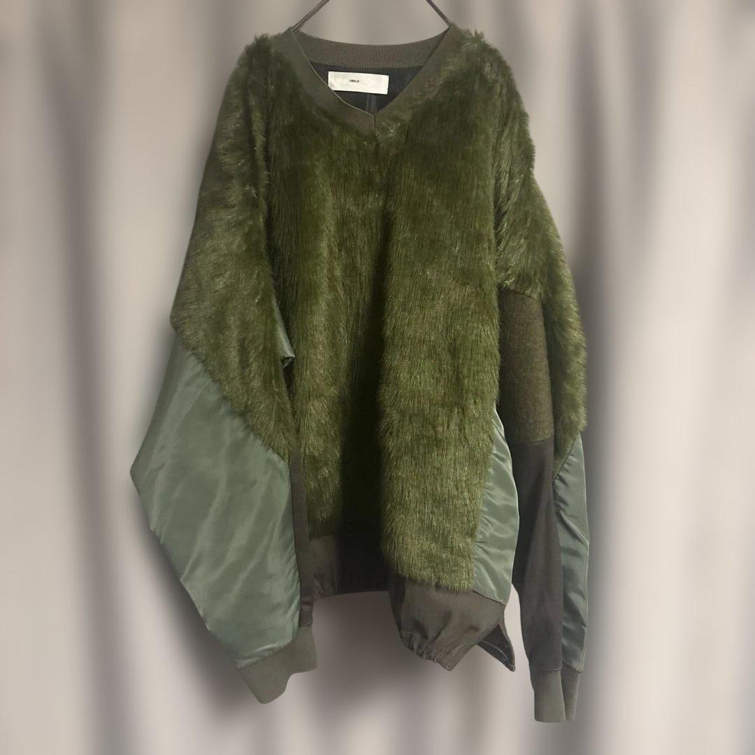 貴重 TOGA VIRILIS Fake fur jersey pullover