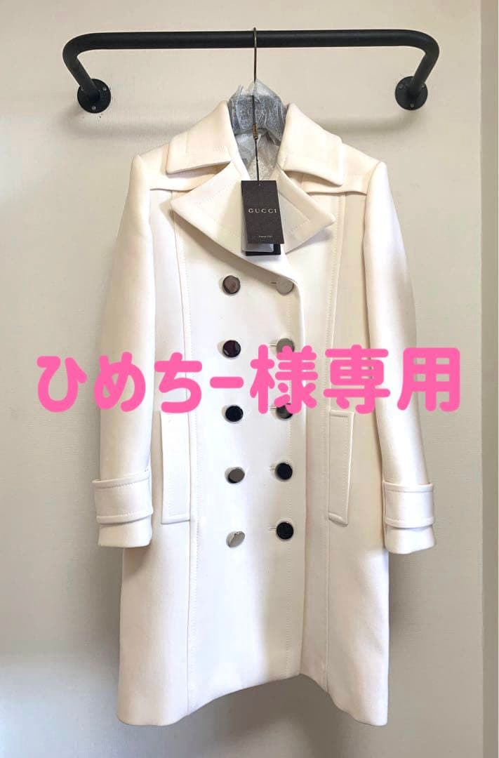ひめちー【GUCCI 】アイボリー ウールコートサイズ36
