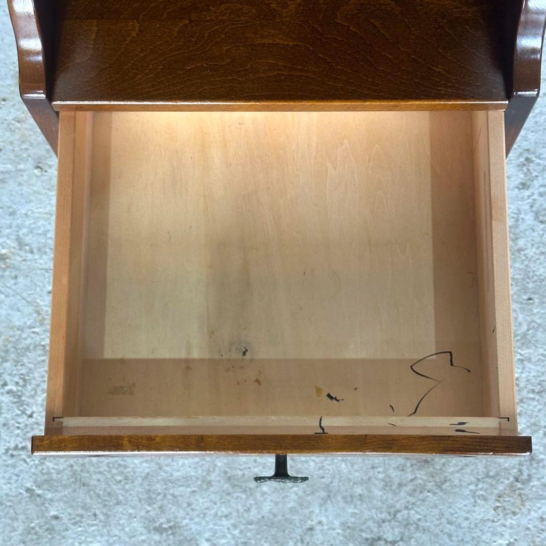 ✿Karimoku✿カリモク コロニアル 花台 収納棚 レトロモダン家具