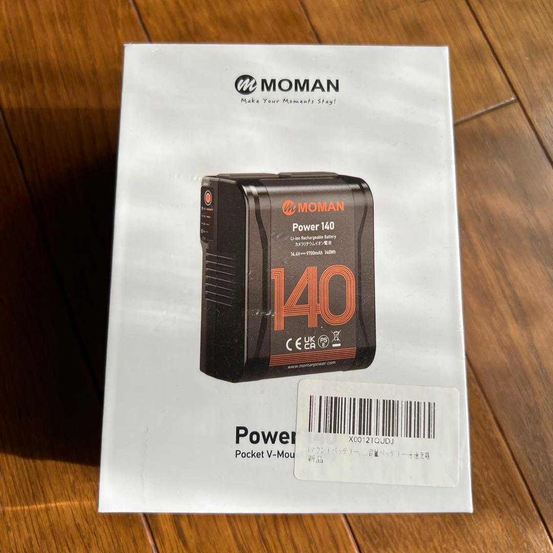 【新品未使用】power 140 Vバッテリー カメラ撮影 MOMAN