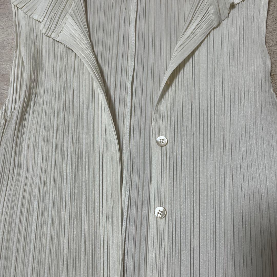 pleats please 白ベスト