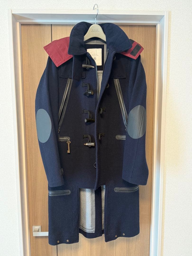 84-74 lab. ダッフルコート ネイビー/レッド