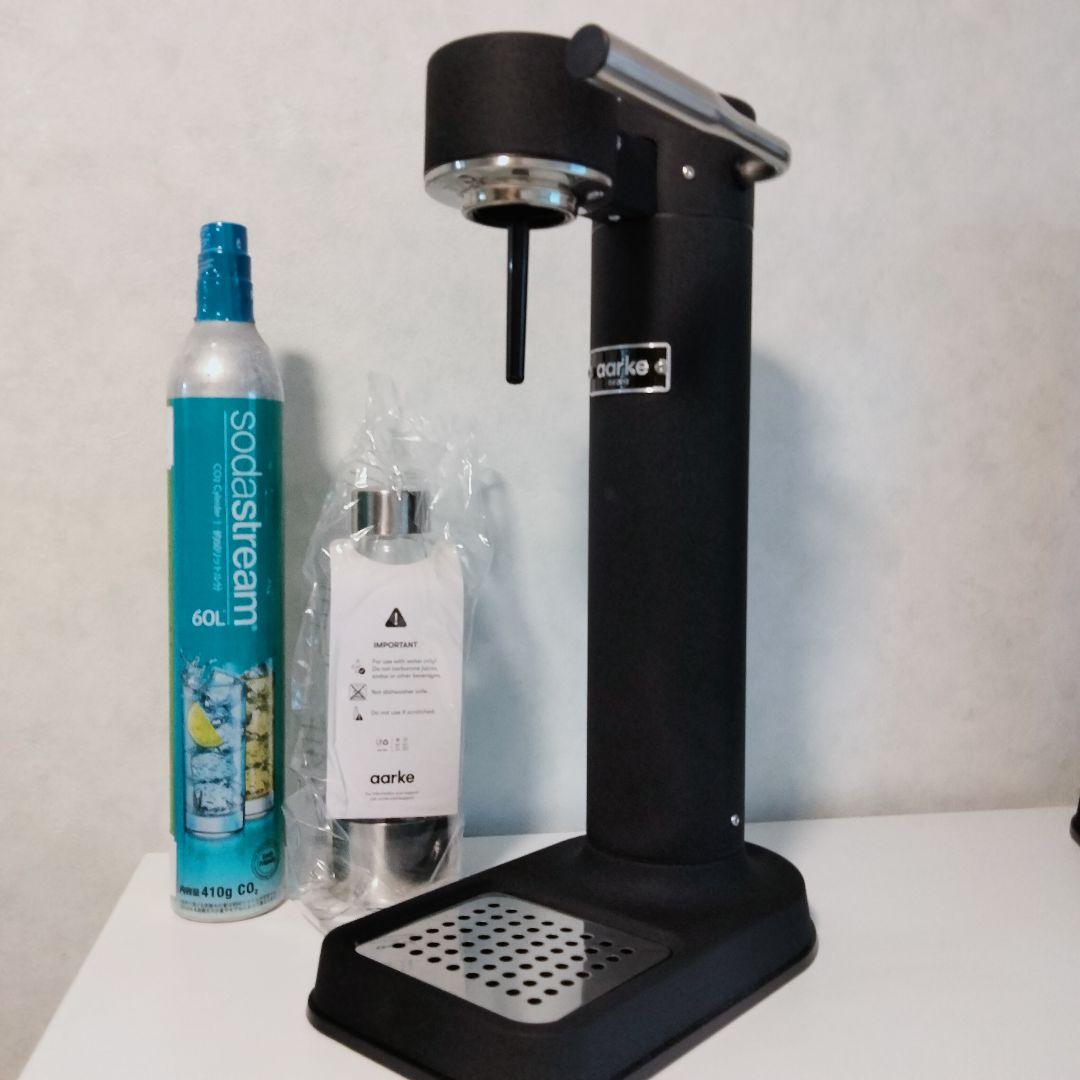 アールケ AARKE　カーボネーター2 マットブラック　炭酸水メーカー　547